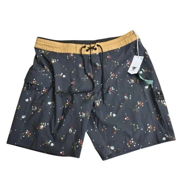 NWT Vissla Slow Rider 18.5" Boardshorts Grey Swim Trunks Bathing Suit Size 36 - Picture 3 of 13